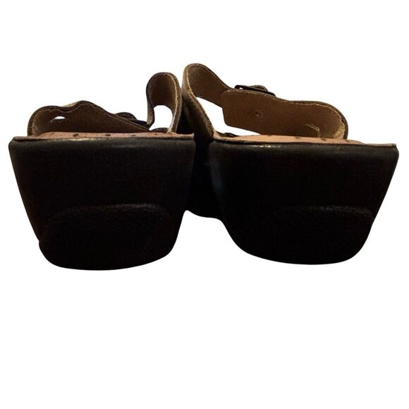 Flexus by‎ Spring Step Women's Size 40 (9.5) Leather Slip On Sandals ITALY - Picture 9 of 16